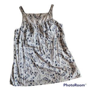 Croft & Barrow Intimates Striped Nightgown, 4X, Blue and White